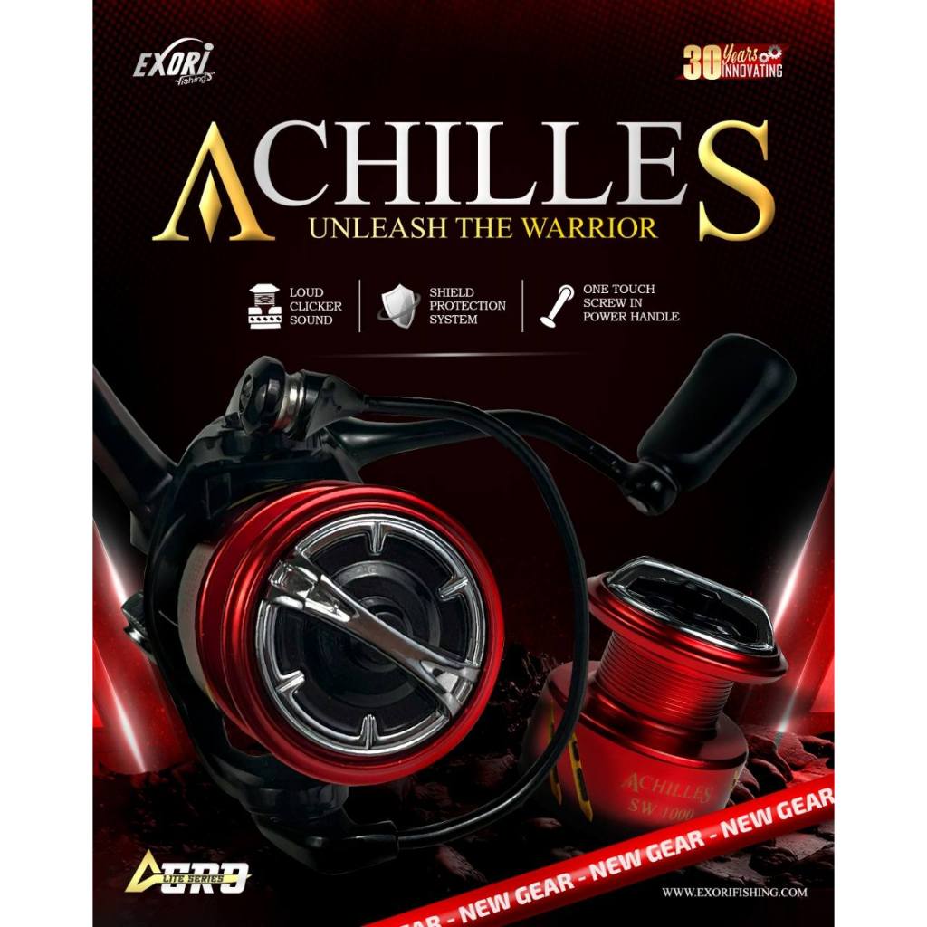 Reel SPINNING EXORI ACHILLES SALTWATER (POWER HANDLE)