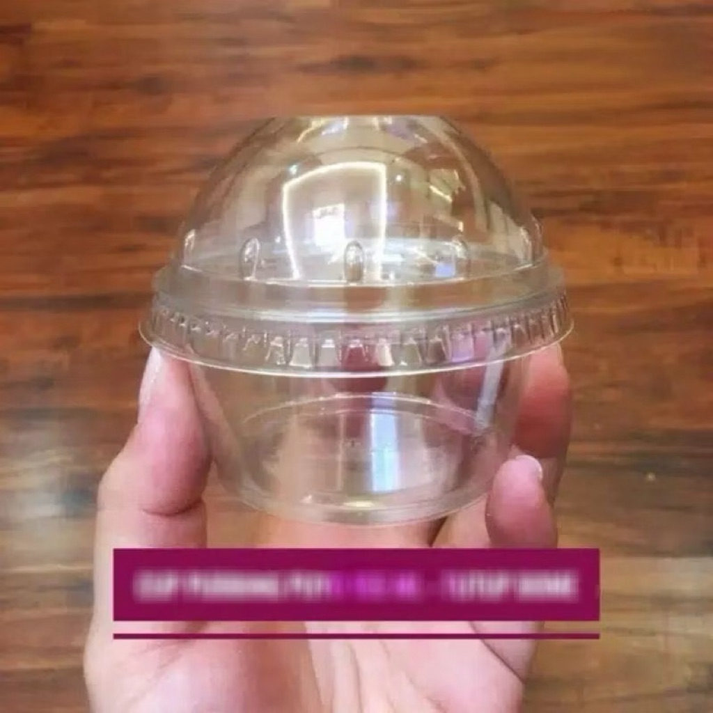 CUP PUDING 130ML TUTUP DOME / CUP PUDING 130ML TUTUP CEMBUNG / CUP PUDING PUYO 130ML / CUP PUDING PU