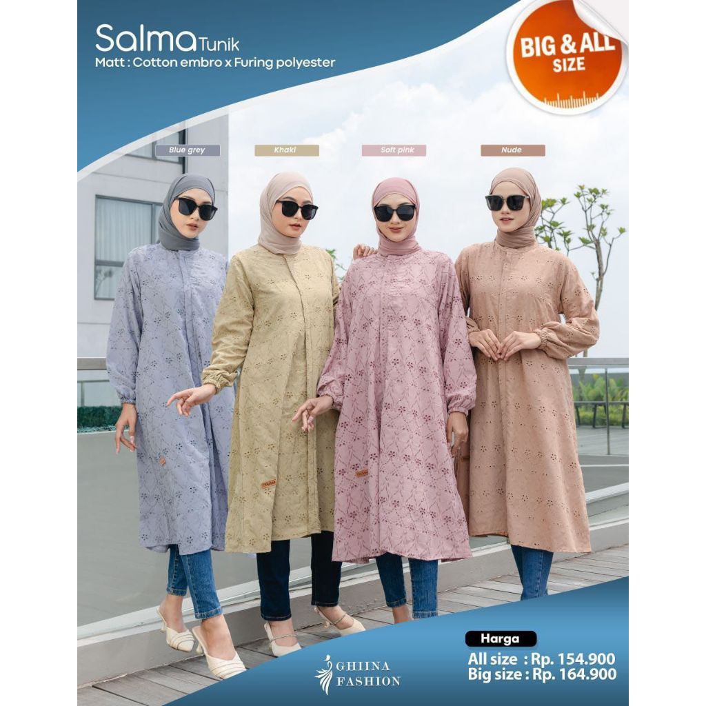 SALMA TUNIK BY GHIINA FASHION, TUNIK GHIINA FASHION