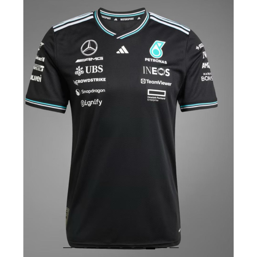 Mercedes AMG Petronas F1 Team Driver Jersey Black Authentic