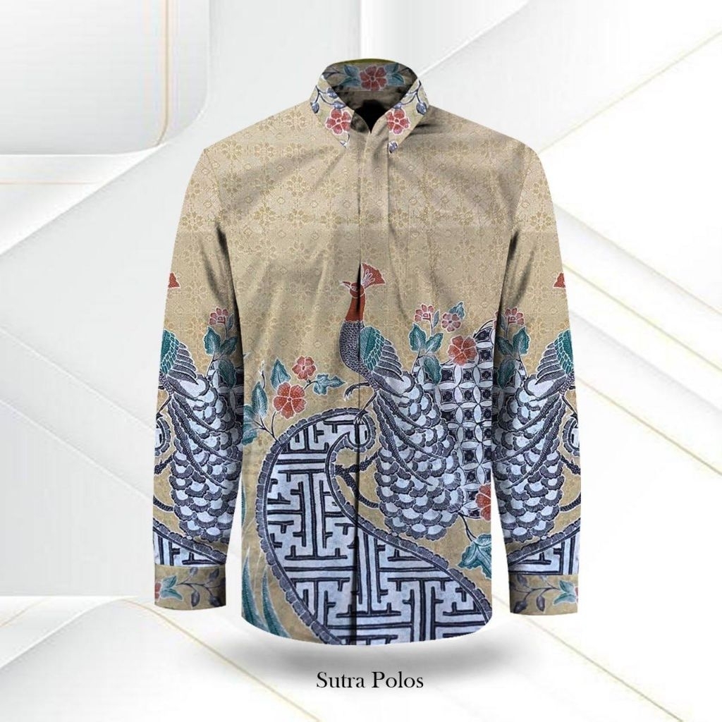 Bahan Batik Tulis Pola Kemeja Sutra ATBM Premium