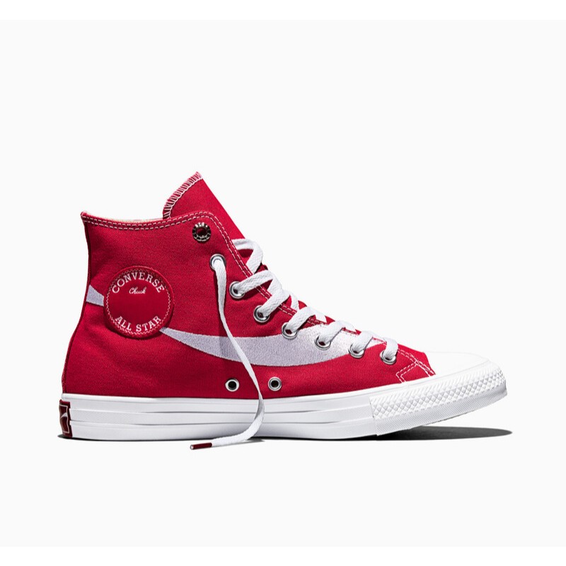 Sepatu Sneakers Unisex Converse x Coca-Cola Chuck Taylor All Star Racing Red White White Original A1