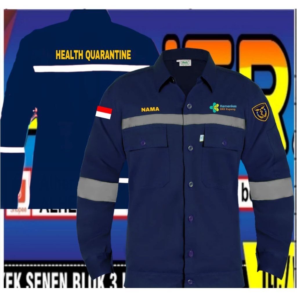 kemeja karantina kesehatan baju karantina kesehatan seragam karantina kesehatan Pdh karantina keseha