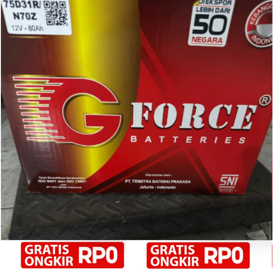 AKI MOBIL G FORCE N70Z VERSI ORIGINAL