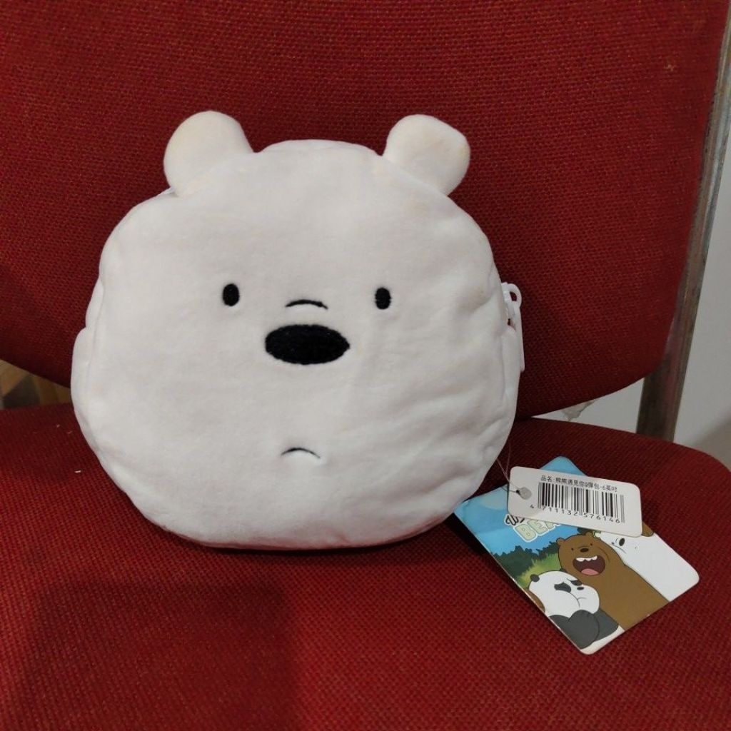 boneka dompet putih we bare bears tag ori