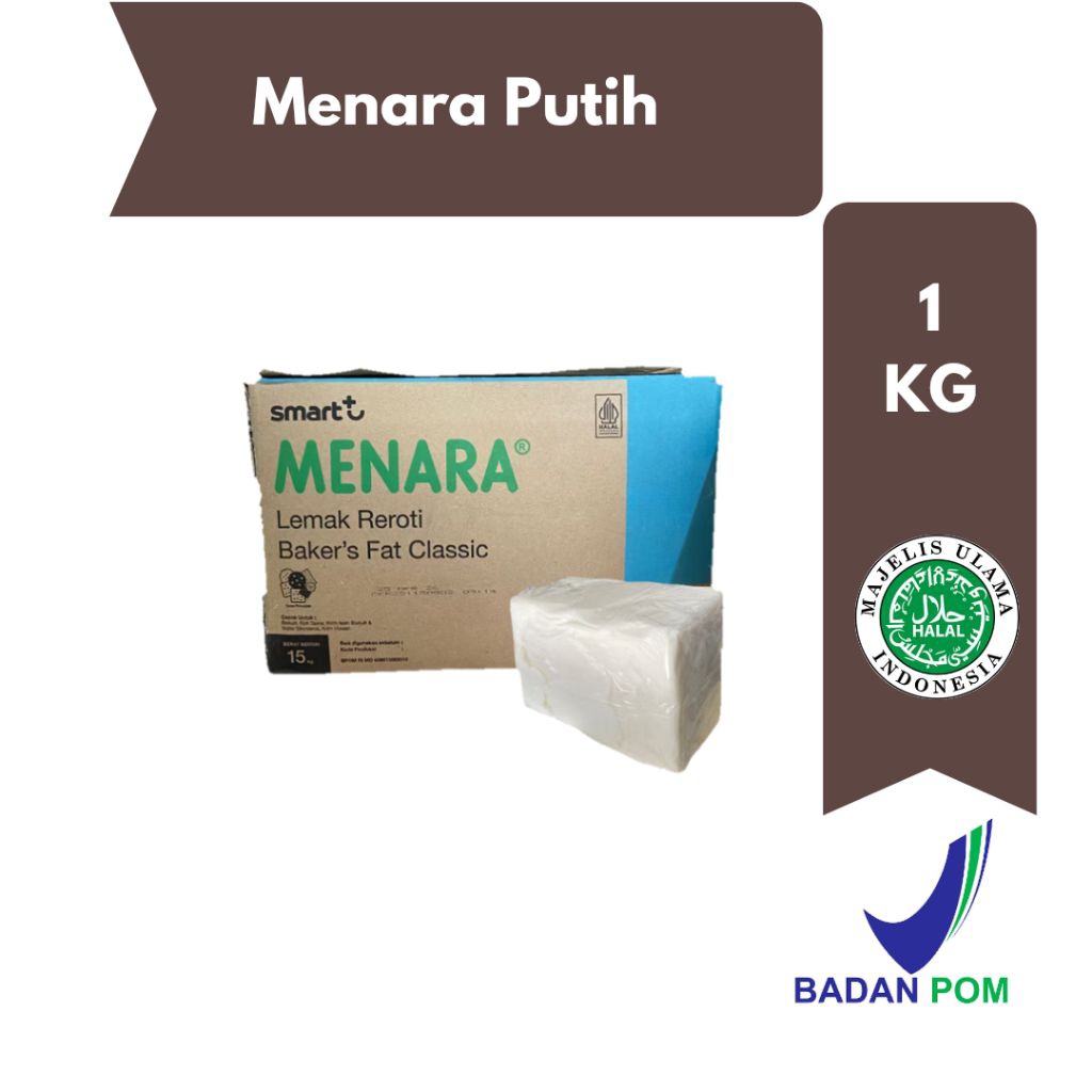 Mentega Putih Menara 1 Kg