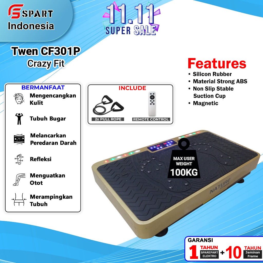 Crazy Fit Nature CF301P Alat Olahraga Alat Pelangsing Tubuh CrazyFit