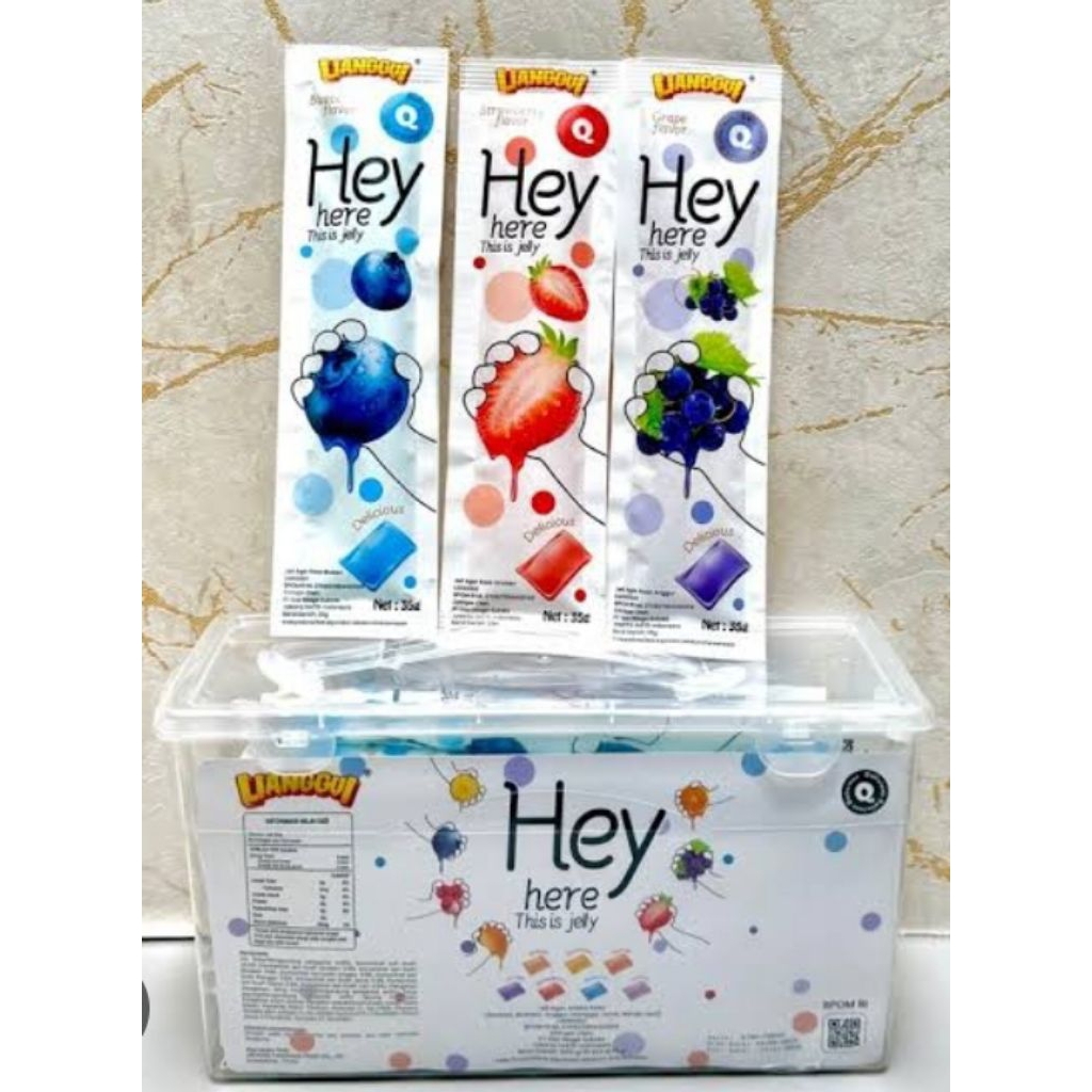 Hey Jelly Lianggui Rasa buah Free Box