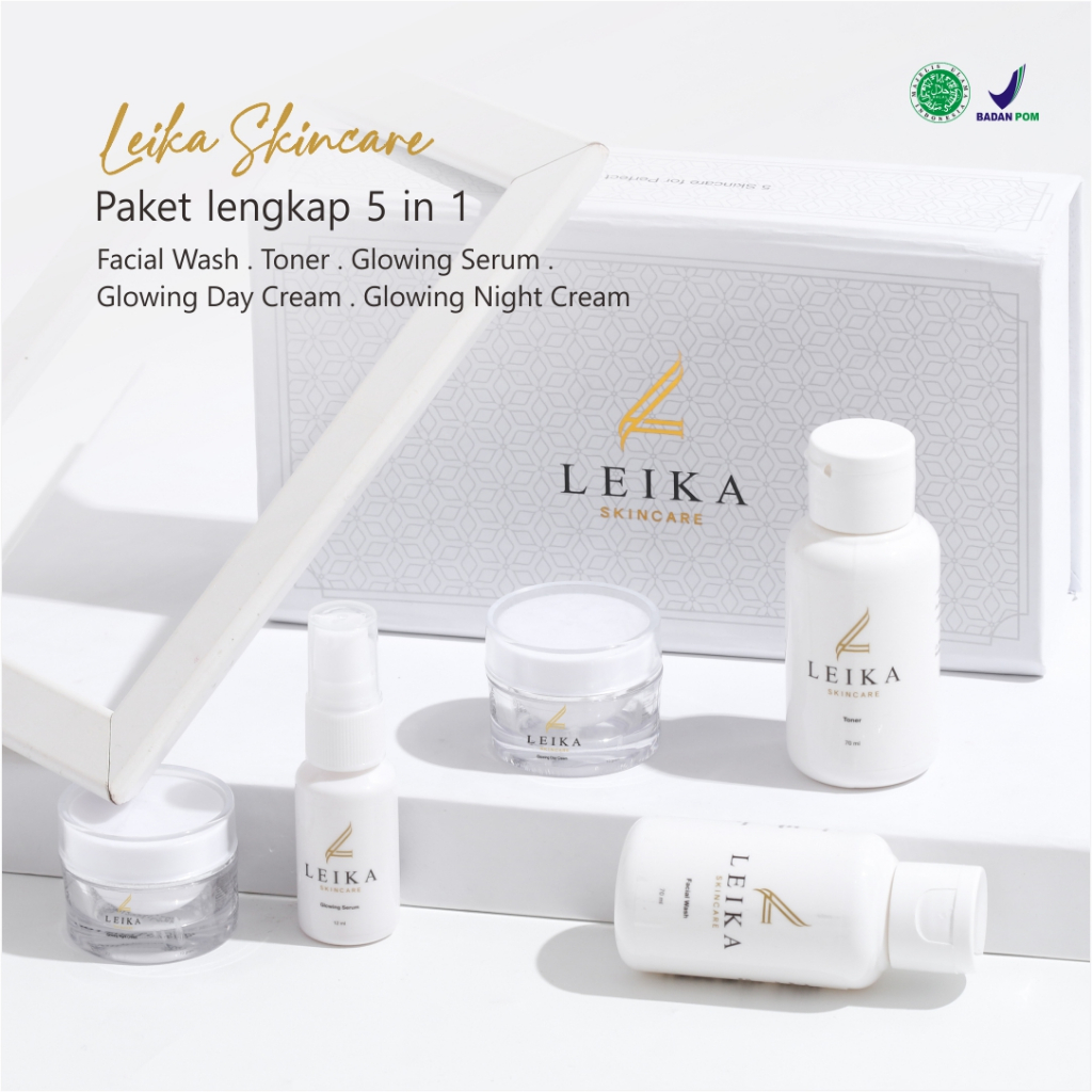 Paket Lengkap Leika Skincare Bpom Halal Mui Pemutih Wajah pemutih muka skincare pemutih wajah pemuti