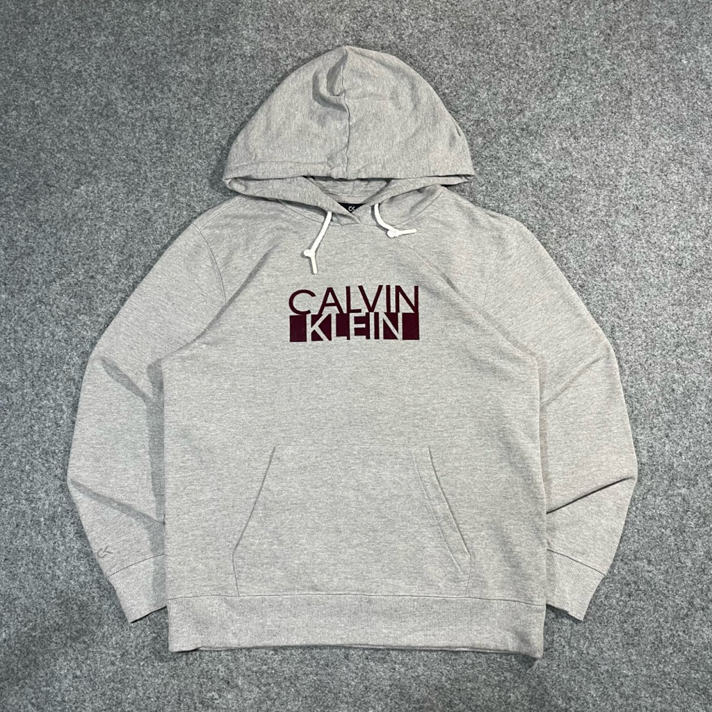 Hoodie Calvin Klein logo velvet