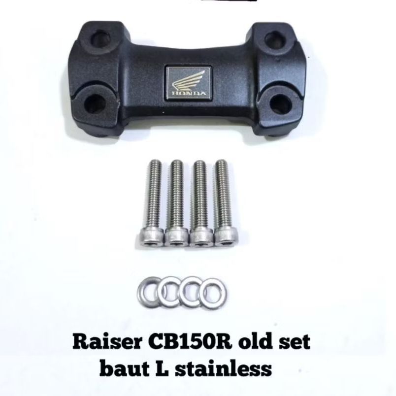raiser klem stang stir CB150R old original set baut L stainless