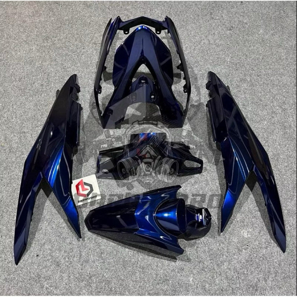 COVER FULL SET BODY HALUS HONDA BEAT DELUXE 2020 2021 2022 ORIGINAL WARNA MOONLIGHT BLUE