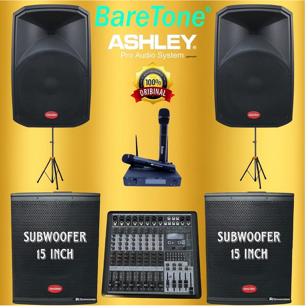 Paket Karaoke Baretone 15 Inch Max 15 Ma 2 Subwoofer Baretone 15 SW15