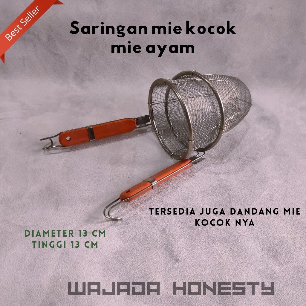 Saringan mie kocok mie ayam stenlis steel untuk saringan mie
