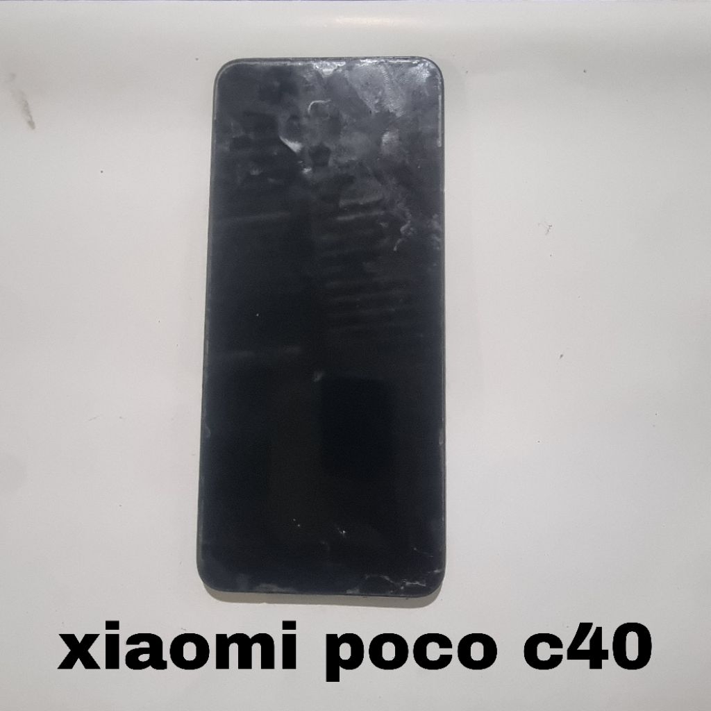 LCD PLUS FRAME XIAOMI POCO C40 ORI COPOTAN NORMAL MINUS RETAK SESUAI FOTO