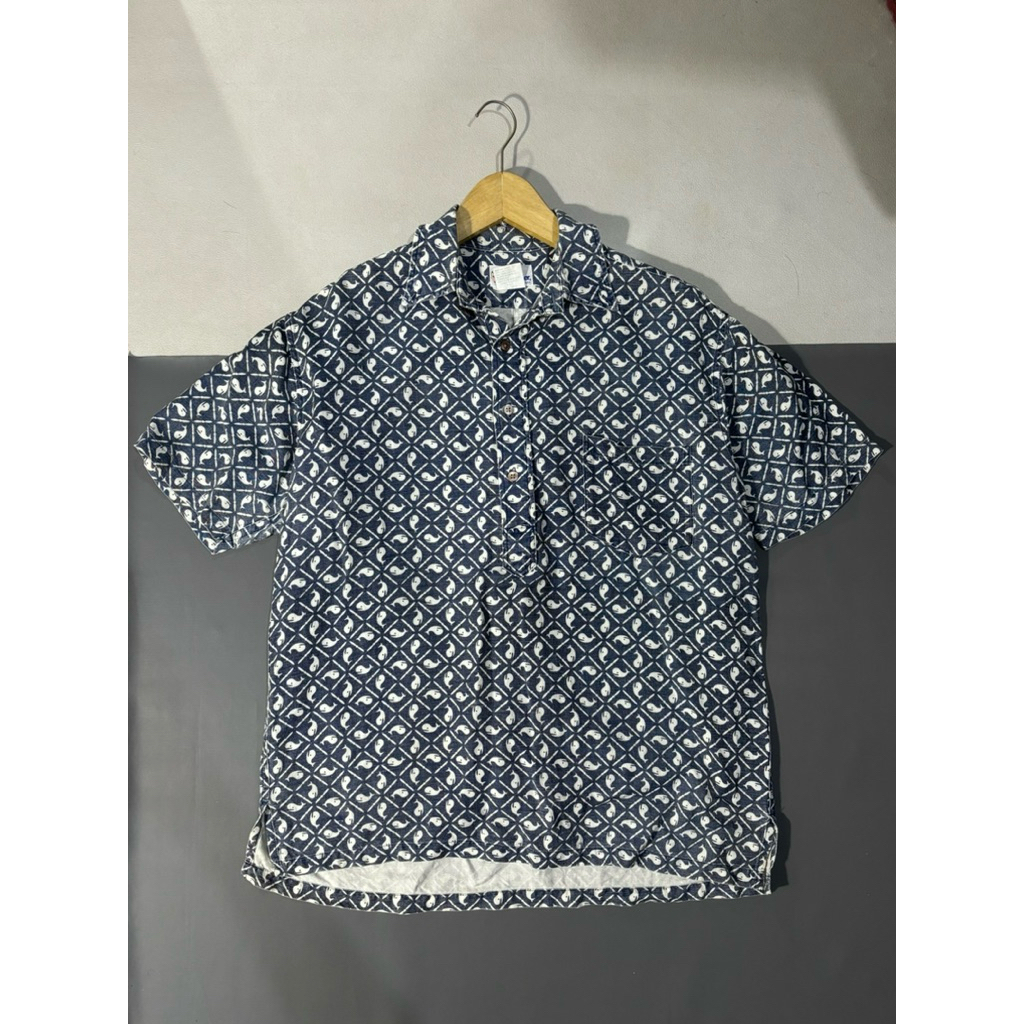 REYN SPOONER HAWAIAN TRADITIONAL HALFBUTTON SECOND ORIGINAL