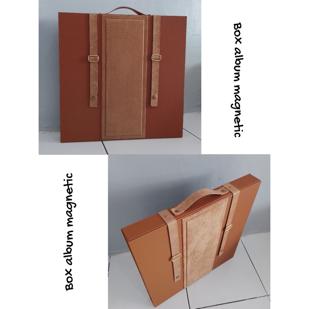 Box album Magnetik jumbo ukuran 37x37//kombinasi suede||box saja||tanpa album