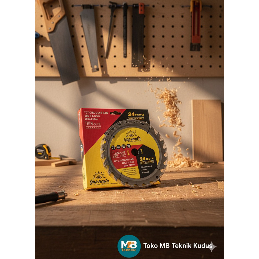 Mata Gergaji Serkel kayu 7x24T Tjap mata