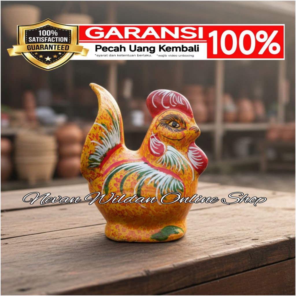 CELENGAN AYAM TANAH LIAT CELENGAN AYAM GERABAH | CELENGAN TANAH LIAT | CELENGAN KARAKTER