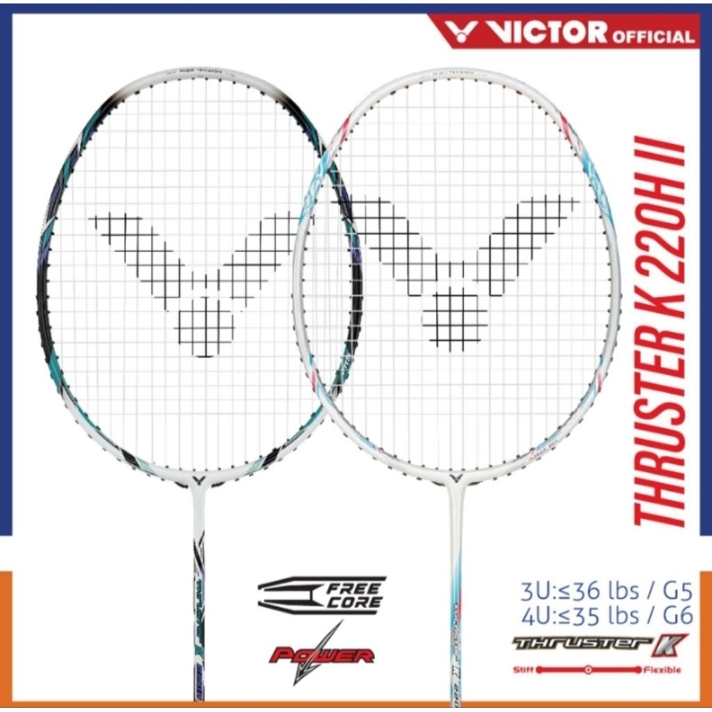 RAKET BADMINTON VICTOR THRUSTER K220H ORIGINAL