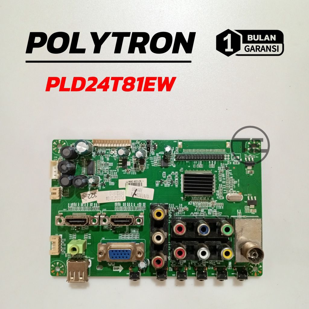 MESIN TV LED POLYTRON PLD24T81EW MODUL POLYTRON PLD 24T81EW MOTHERBOARD MAINBOARD TV POLYTRON