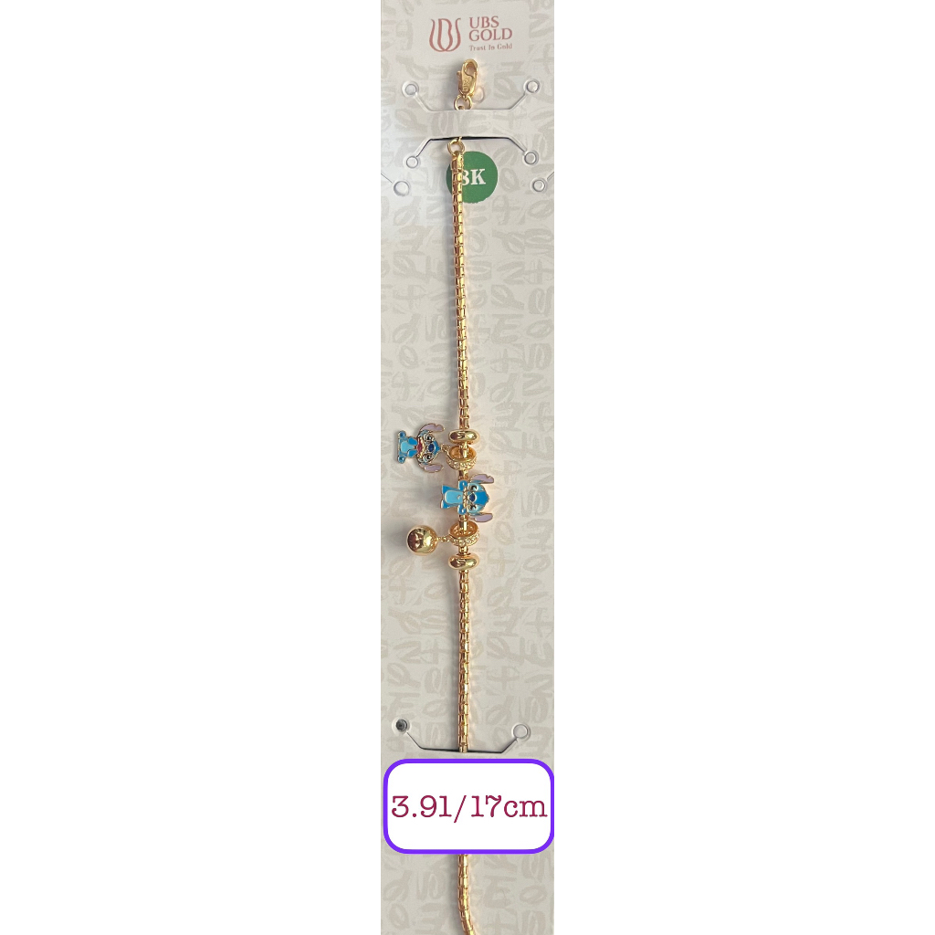GELANG CHARM DISNEY STITCH 8K UBS