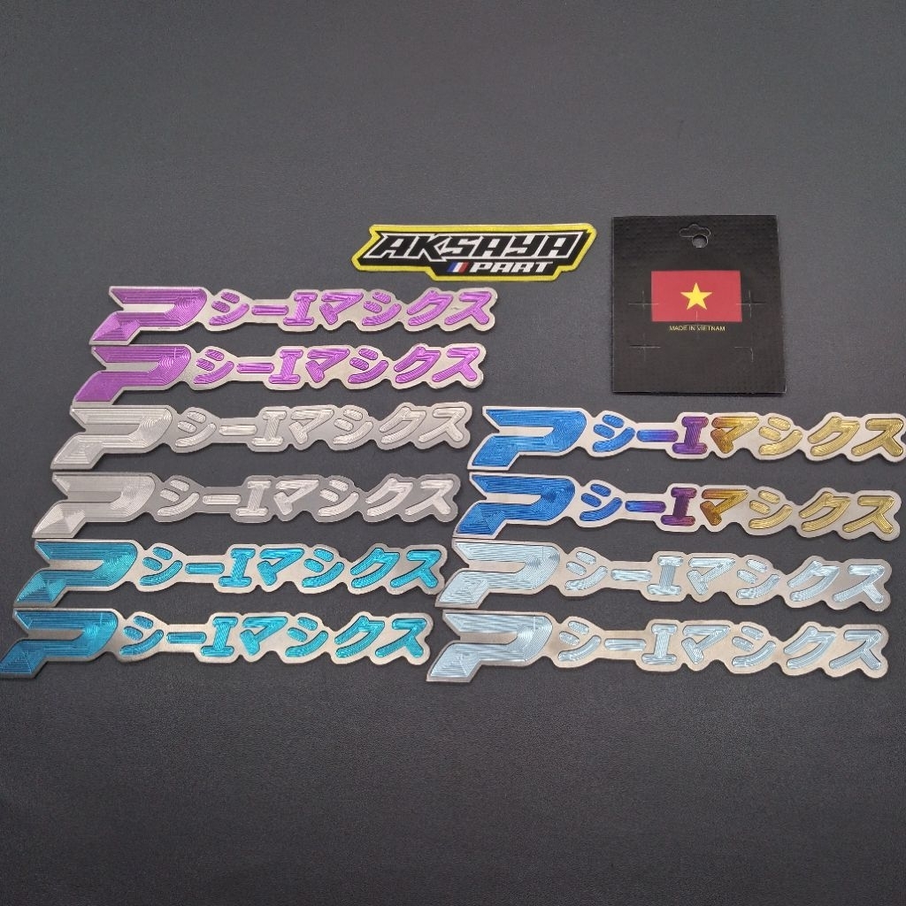 EMBLEM LOGO HONDA PCX FONT JAPAN TITANIUM ORIGINAL VIETNAM