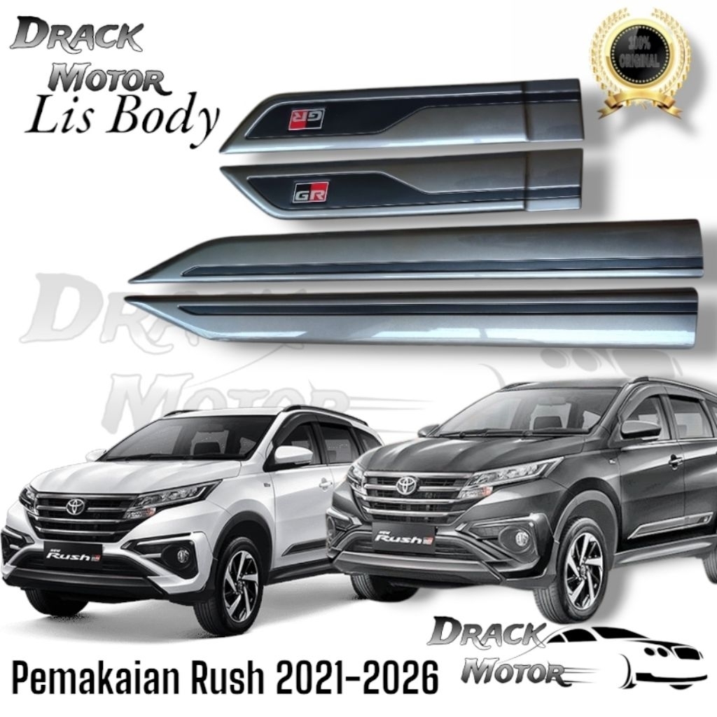 list body samping All new Rush 2021 2022 2024 2025 2027 Model Ori Gr Sport // LIST BODY ALL NEW Rush