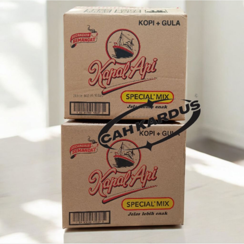 Kardus Dus Box Karton Bekas Kopi KapalApi Mix 27x23x23Cm