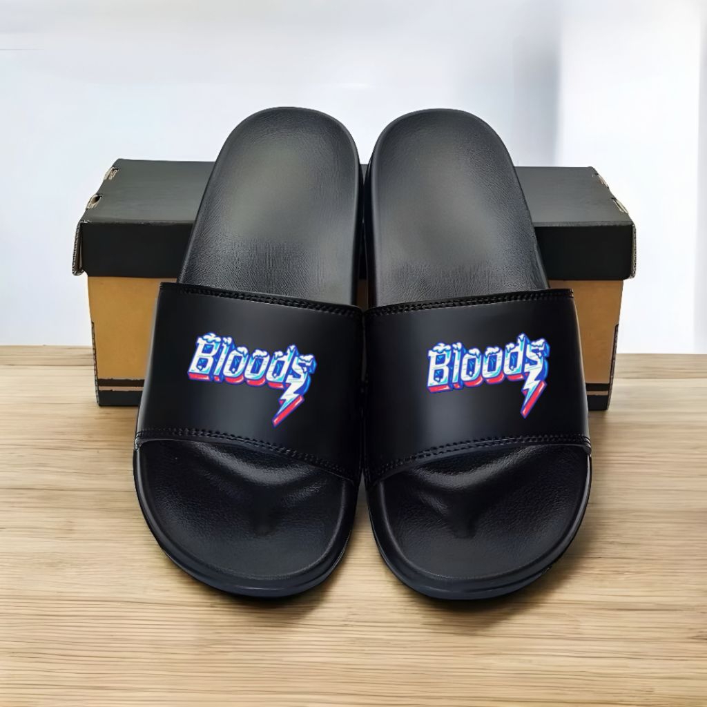 Promo Sandal Slide Distro Original Sandal Slop Pria Wanita Sandal Slipper Bloods Terlaris