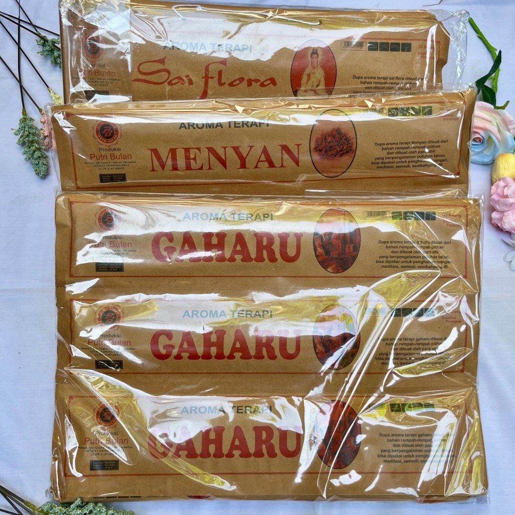 Dupa Harum Putri Bulan Rentengan Amplop Isi 6 Bungkus Panjang 28cm dan 32cm Per Bungkus Isi 35 Batan