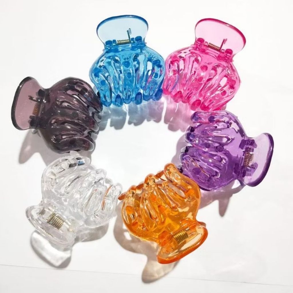 Jedai Rambut Bening 5cm Cakar 5 | Jepit Rambut Wanita Bening