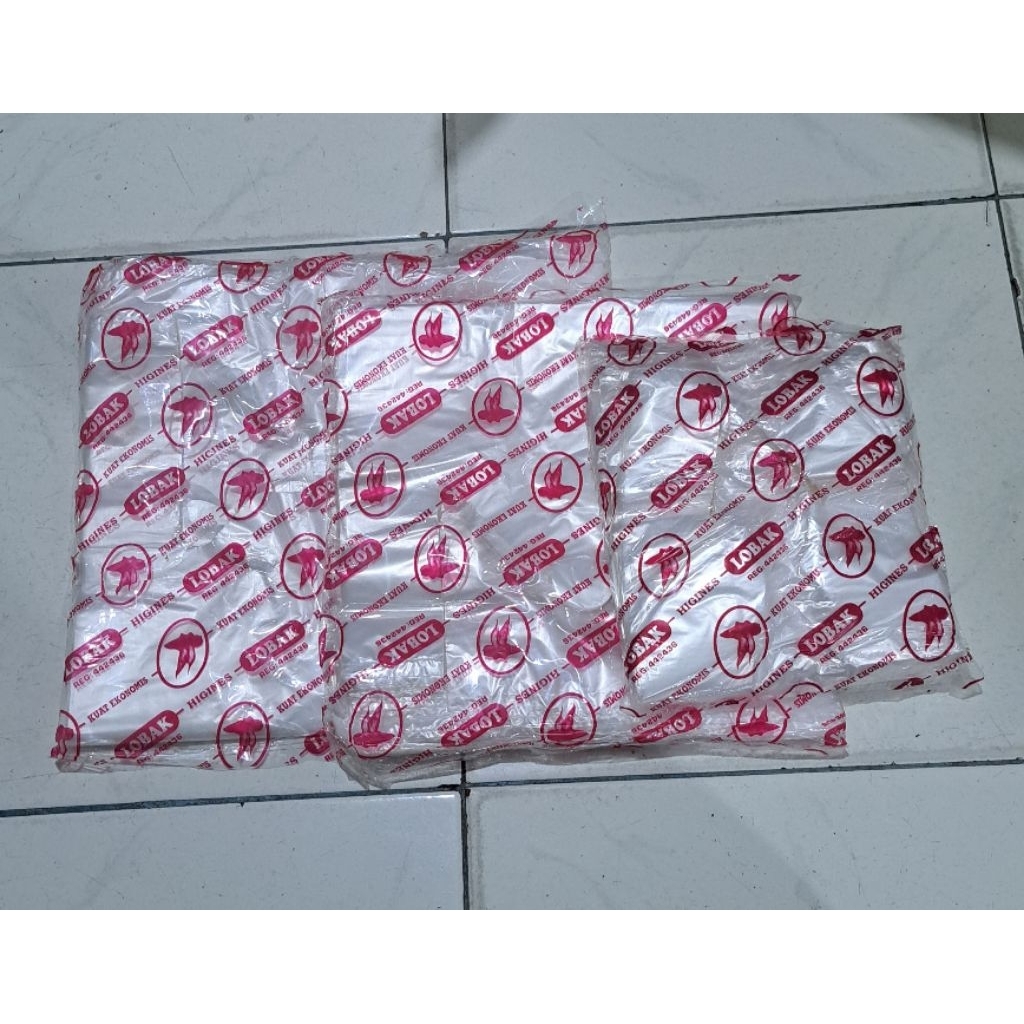 KRESEK/KANTONG PLASTIK BENING LOBAK UKURAN 15 24 28 35