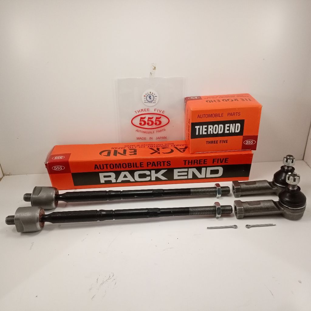 RACK END LONG TIE ROD + TIE ROD END INNOVA LAMA INNOVA REBORN MERK 555 THREE FIVE SIAP PNP