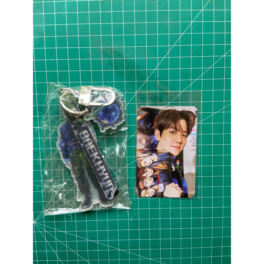 [WTS READY INDO] EXO BAEKHYUN DONT FIGHT THE FEELING KEYRING SET PC US VERSION SM GLOBAL