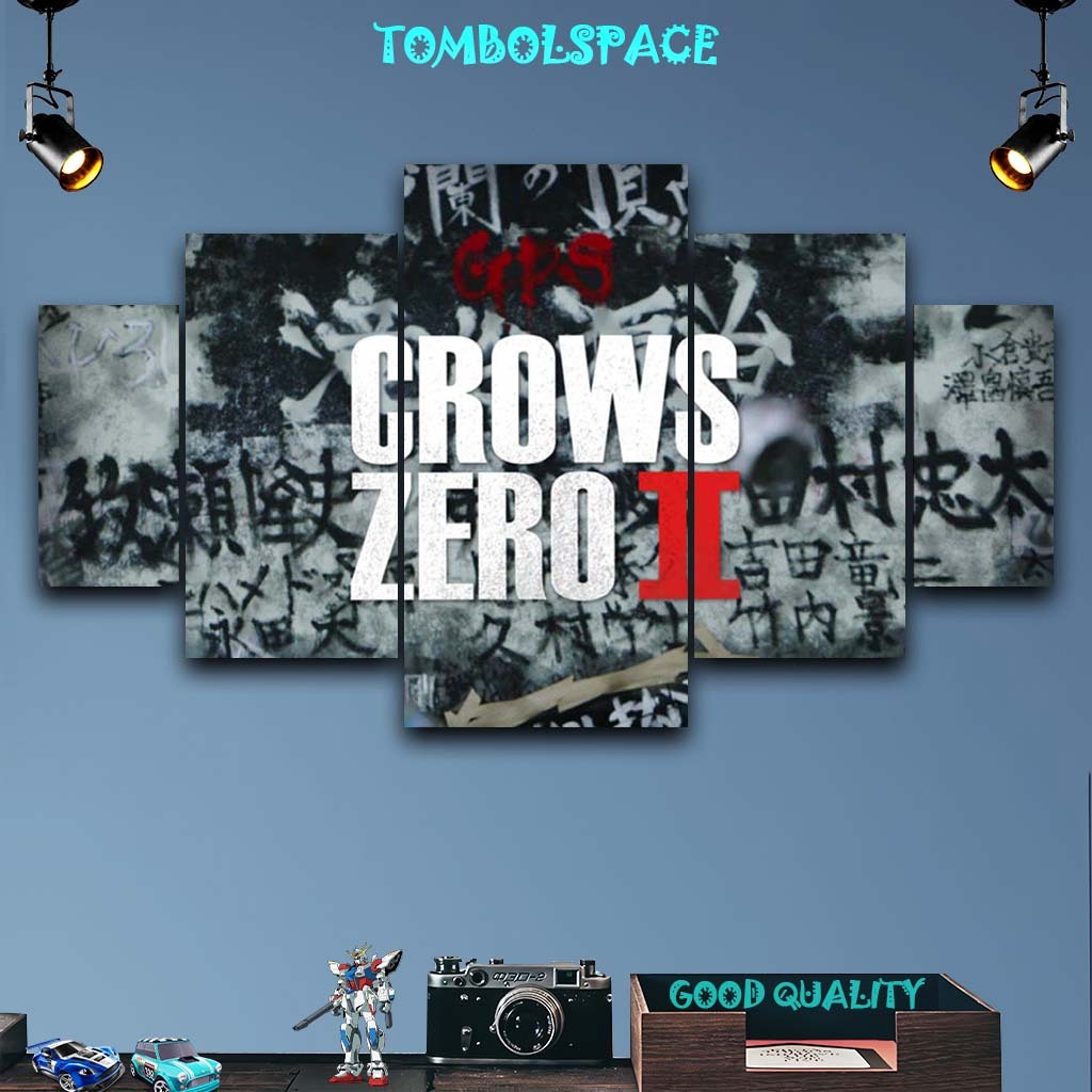 TOMBOLSPACE HIASAN PAJANGAN DINDING FILM CROWS ZERO GENJI 1 SET POSTER KAYU WALL DECOR