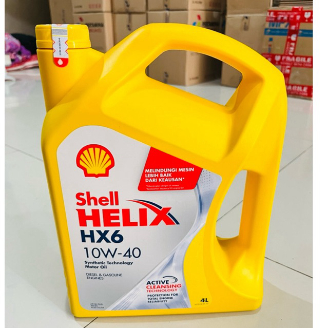 Oli Shell Helix Hx6 10w-40 4 Liter (HX6 4 Liter)