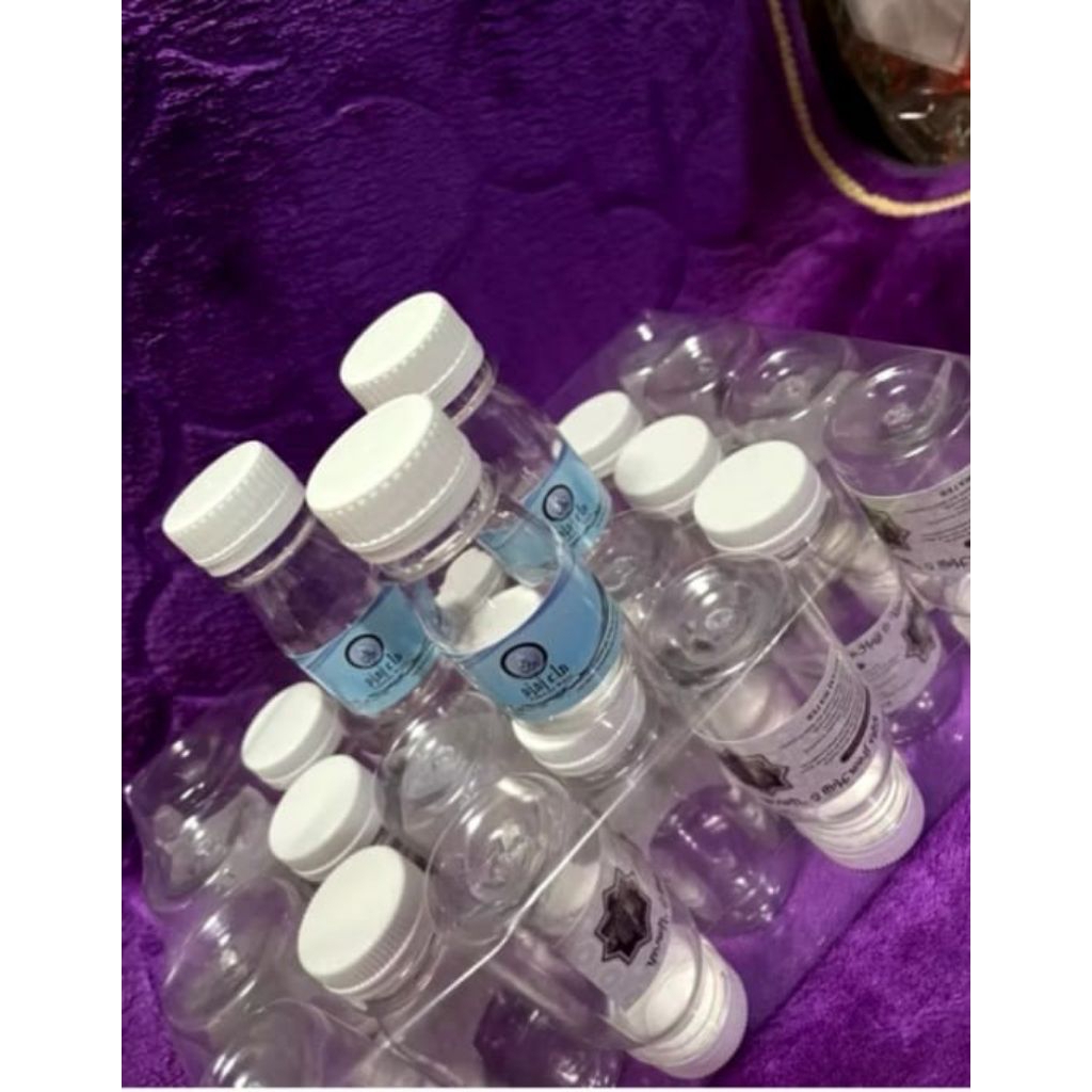 Botol kosong air zamzam ukuran 30 ML ( kecil ) isi 25 pcs per pak