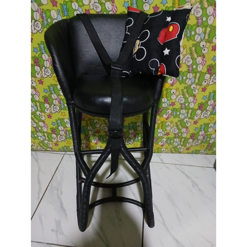 Premium Boncengan Anak Spesial Edition Jok Polos / Kursi Rotan Dudukan Bayi Motor Matic / Bantal