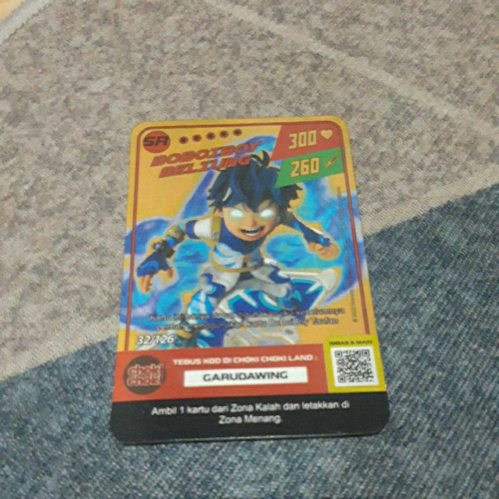 Kartu Boboiboy SR Beliung Gold