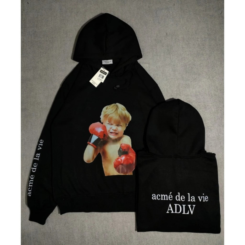 Sweater Hoodie ADLV Premium Fleece Cotton All Size/Pria Wanita
