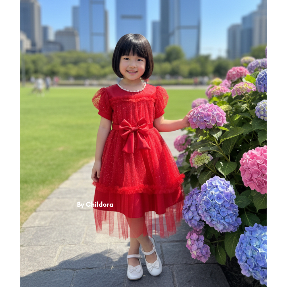 GAUN MANIS SOPHIA BROKAT FULL FURING ANAK USIA 2-8 TAHUN / DRESS PESTA BROKAT ULANG TAHUN ANAK TERBA