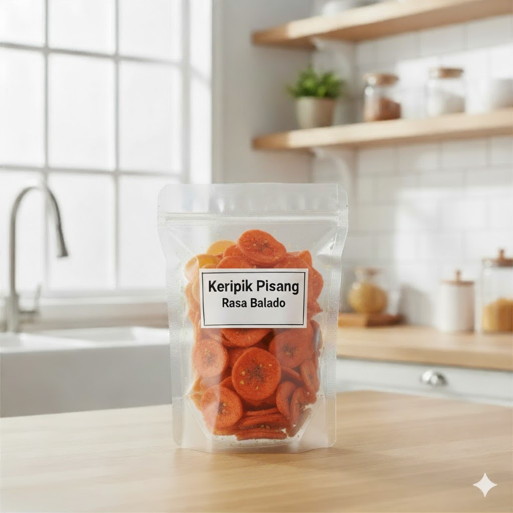 Keripik Pisang Rasa ( Balado ) Khas Lampung | Keripik Pisang Khas Lampung Berat 500gram | Keripik Pi