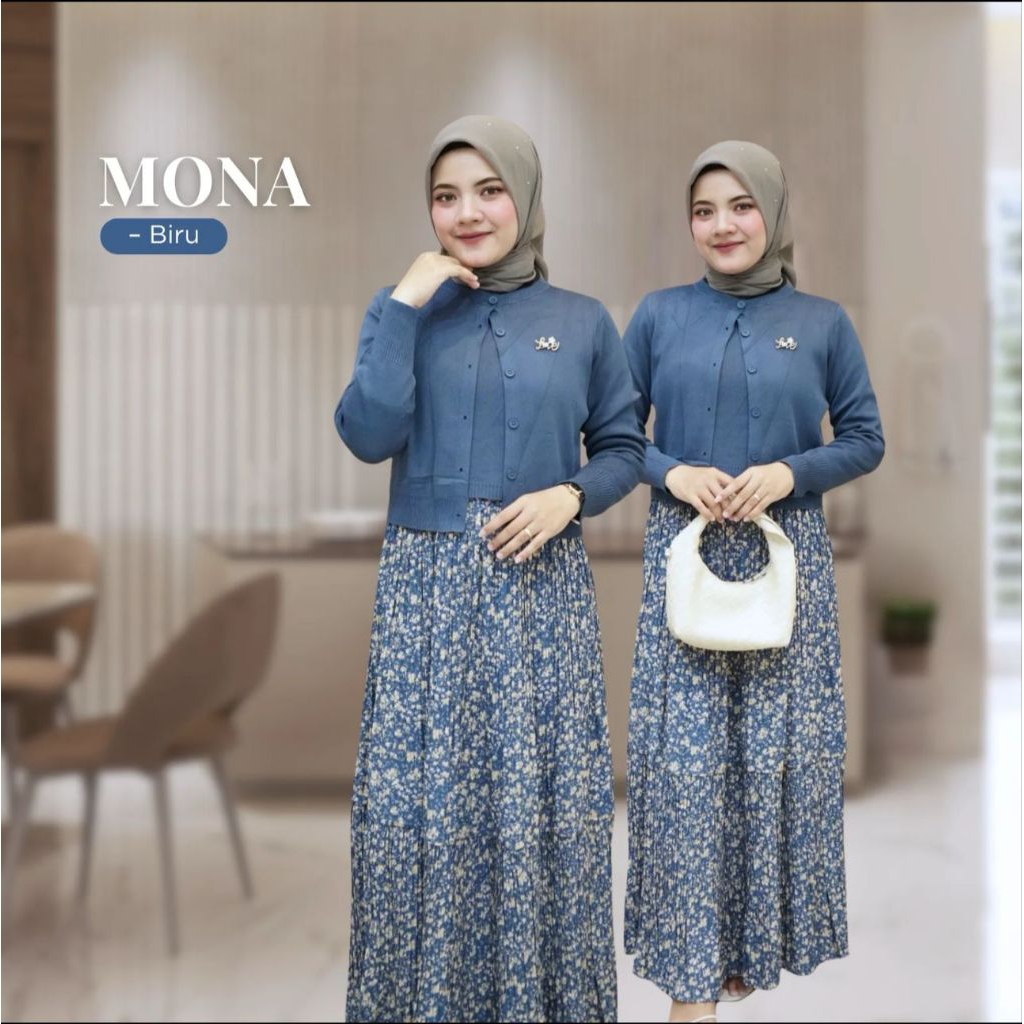 gamis& midi rajut kancing plisket by Zara woman