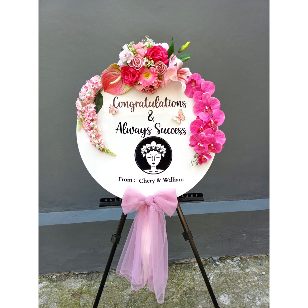 TERIMA DADAKAN STANDING FLOWER ACRYLIC