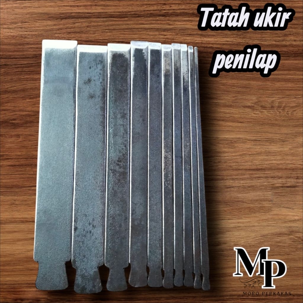 Tatah Pahat Ukir Penilap satu set isi 10 pcs