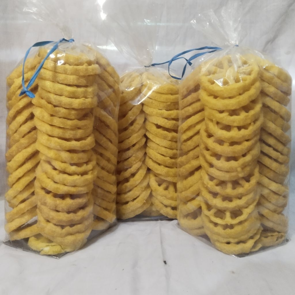 Kue Kembang Goyang Manis 1kg - Kue Tradisional Kembang Goyang - Cemilan Tradisional