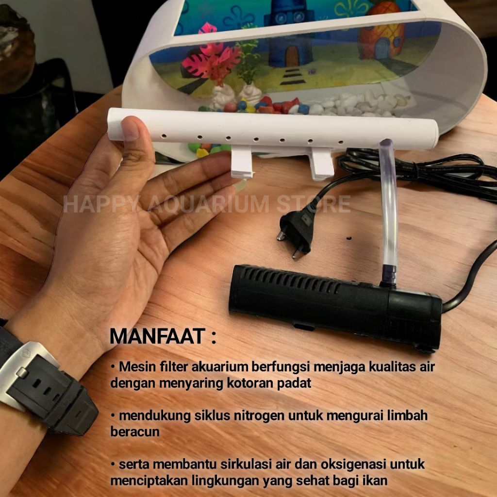 MESIN FILTER AQUARIUM SIRKULASI AIR MANCUR AQUARIUM MINI AQUASCAPE