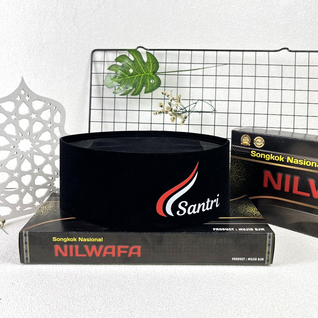 Peci Songkok Hitam AC Santri Peci Kopiah Hitam Santri Anak dan Dewasa Murah Berkualitas