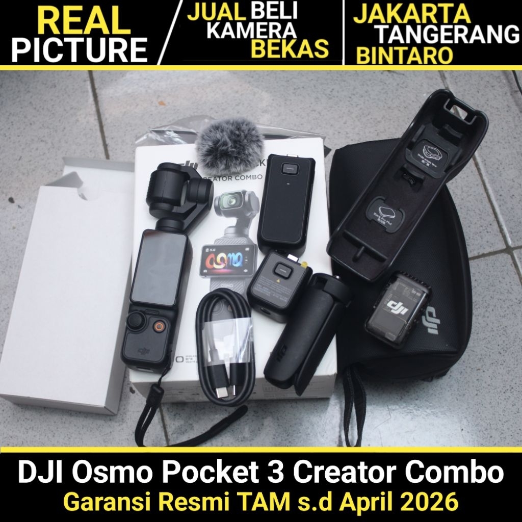 DJI Osmo Pocket 3 Creator Combo BEKAS